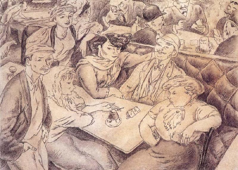 Jules Pascin Happiness in the cafe oil painting picture